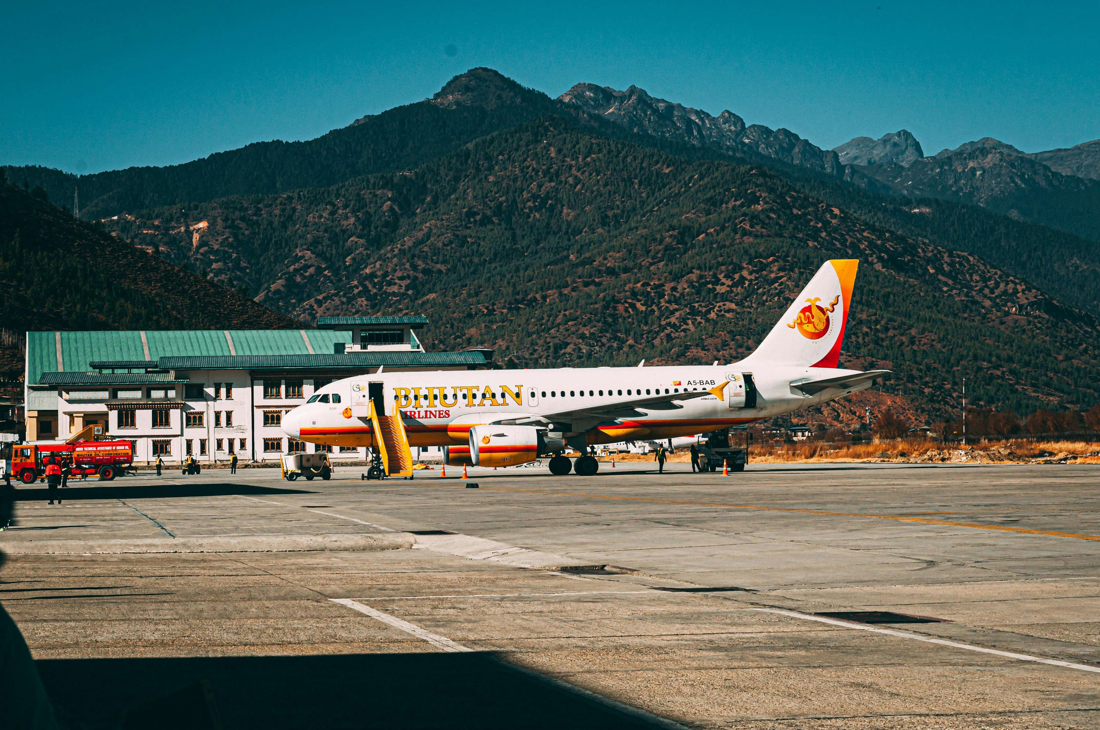 airport in bhutan
